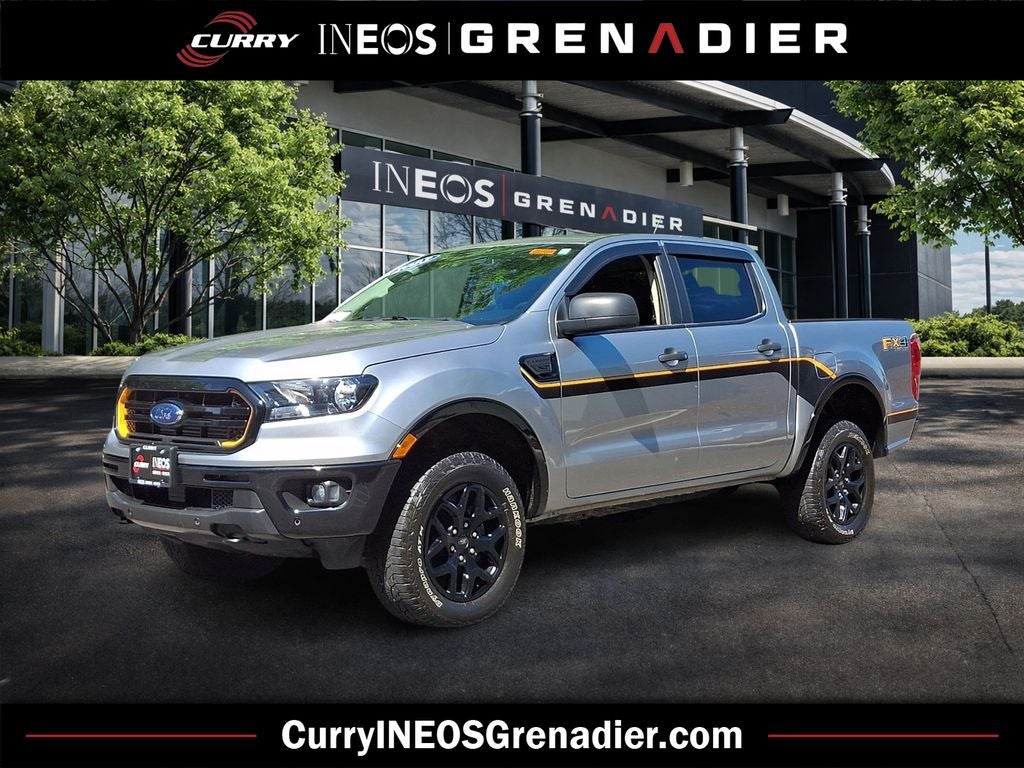 2023 Ford Ranger XLT in Silver Metallic — front three-quarter view
