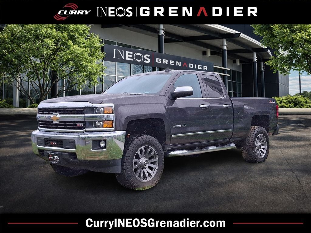 2016 Chevrolet Silverado 2500HD LTZ in Tungsten Metallic — front three-quarter view