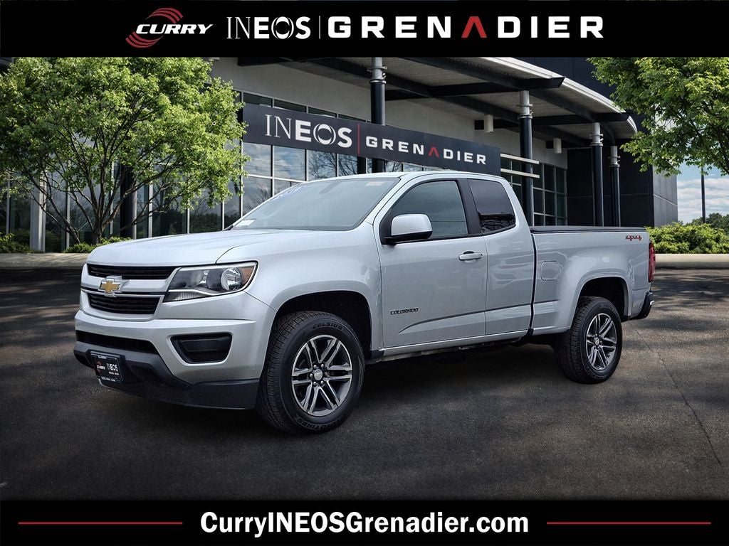 2019 Chevrolet Colorado Work Truck in Silver Ice Metallic — front three-quarter view