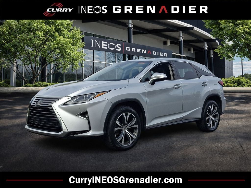 2017 Lexus RX 350 in Silver — front three-quarter view