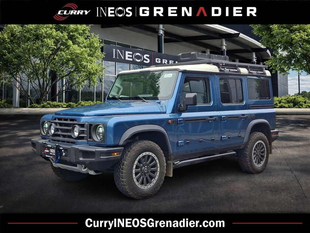 2024 INEOS Grenadier Station Wagon Fieldmaster Edition in Shale Blue — front three-quarter view