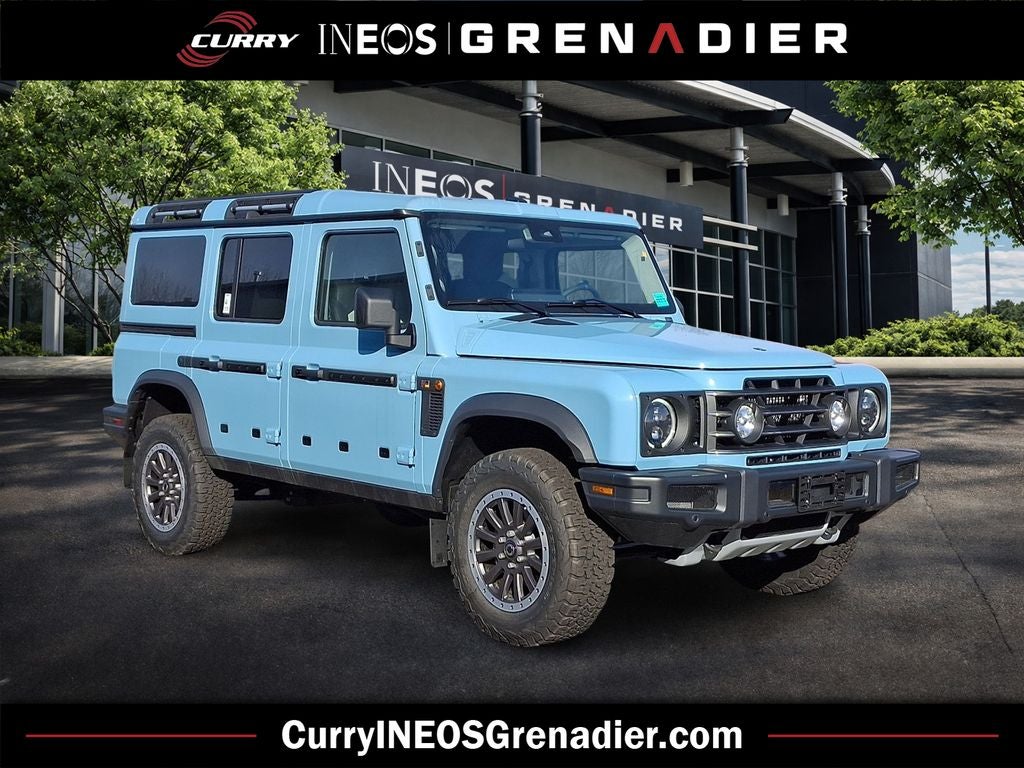 2025 INEOS Grenadier Station Wagon Fieldmaster Edition in Eldoret Blue — front three-quarter view