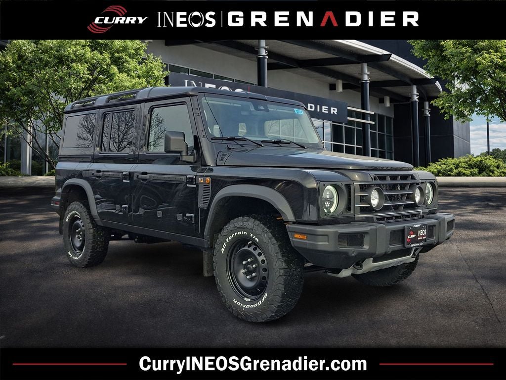 2026 INEOS Grenadier Station Wagon Base in Inky Black — front three-quarter view
