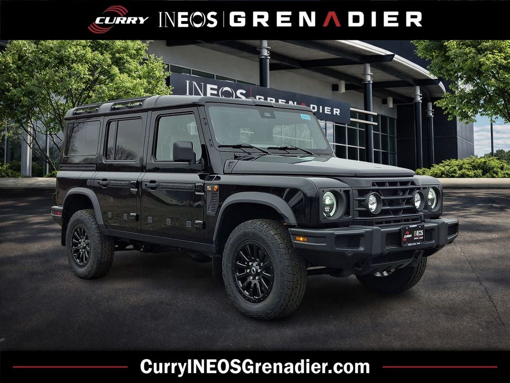2026 INEOS Grenadier Station Wagon Black Edition in Inky Black — front three-quarter view