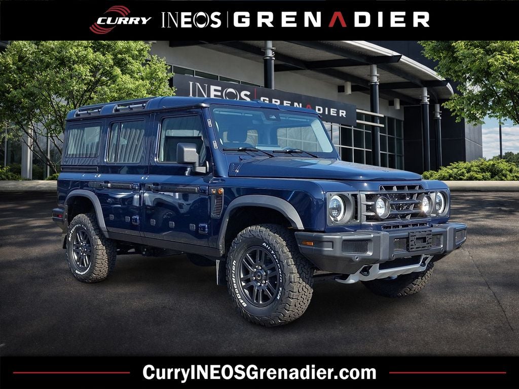 2026 INEOS Grenadier Station Wagon 4x4 in Blue — front three-quarter view