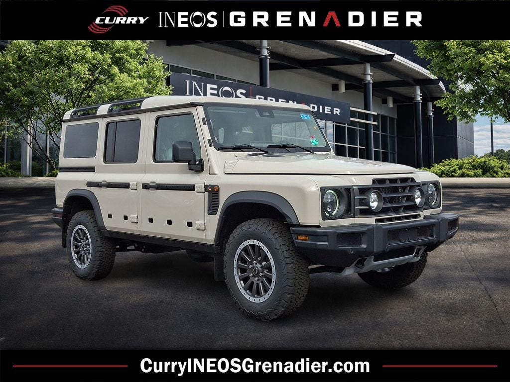 2025 INEOS Grenadier Station Wagon Fieldmaster Edition in Magic Mushroom — front three-quarter view