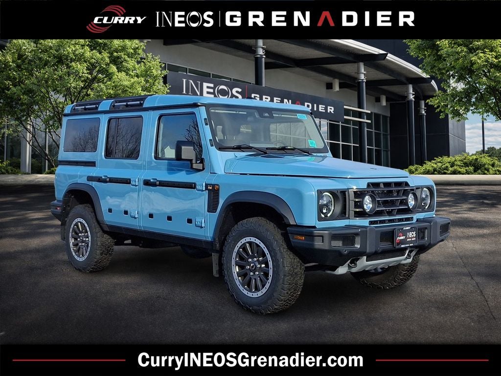 2025 INEOS Grenadier Station Wagon Fieldmaster Edition in Eldoret Blue — front three-quarter view
