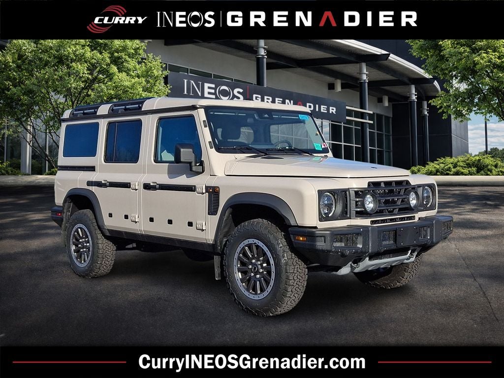2025 INEOS Grenadier Station Wagon Fieldmaster Edition in Magic Mushroom — front three-quarter view